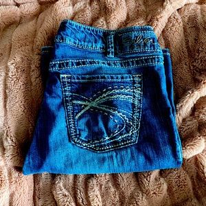 Silver Low Rise Jeans